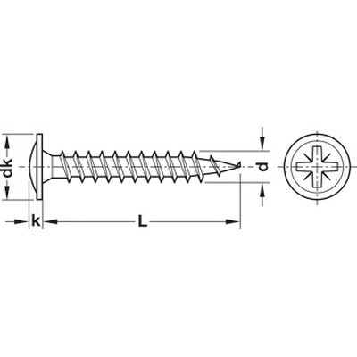 Rear panel screw, steel, zinc plated photo 2 Rear panel screw, steel, zinc plated photo 2