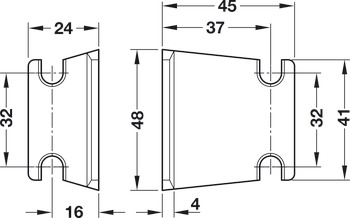 Rear panel bracket, zinc alloy photo 2 Rear panel bracket, zinc alloy photo 2