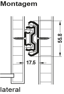 Ball bearing runners, full extension, steel photo 3 Ball bearing runners, full extension, steel photo 3