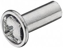 Threaded sleeve, flat head, M4 internal thread, combination slot