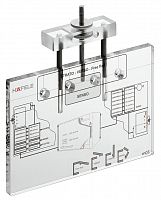 Drilling jig for screw-on brackets, Free Flap / Swing / Up