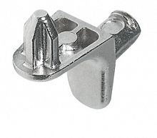 Shelf support, for inserting into Ø 5 mm drill hole, zinc alloy