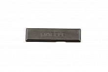 Cover cap with Häfele logo, for Metalla 540 full overlay hinge (right), black nickel