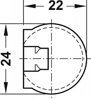 Корпусная стяжка Rafix Tab 20, пластиковый, с выступом